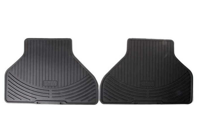 BMW Floor Mat Set - Rear (All-Weather) (Black) 82112318672